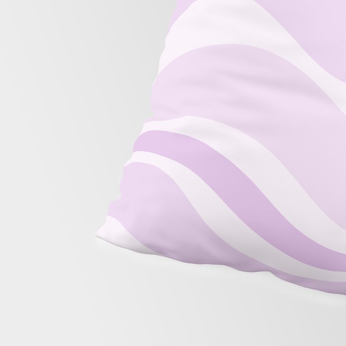 Modern Retro Liquid Swirl Abstract in Light Lilac Pillow Sham Gallery Image 4