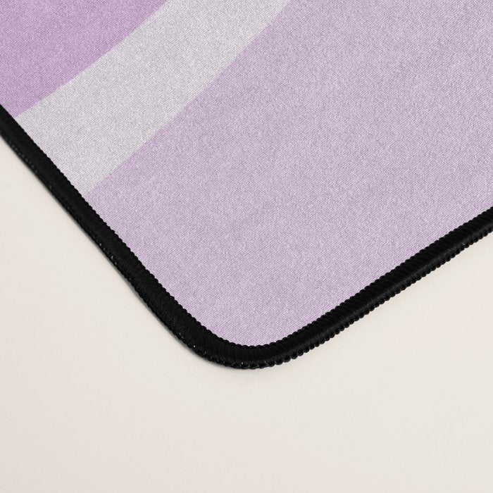 Modern Retro Liquid Swirl Abstract in Light Lilac Desk Mat Gallery Image 4