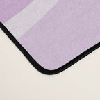 Modern Retro Liquid Swirl Abstract in Light Lilac Desk Mat Gallery Image 4
