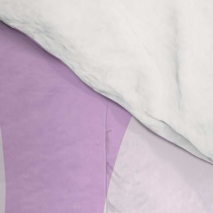 Modern Retro Liquid Swirl Abstract in Light Lilac Comforter Gallery Image 4