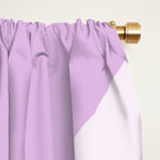 Modern Retro Liquid Swirl Abstract in Light Lilac Window Curtain Gallery Image 2
