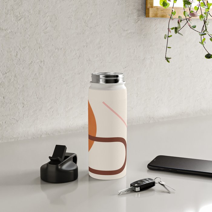 Abstraction_GEOMETRIC_SHAPE_ART_Minimalism_001C Water Bottle Gallery Image 4