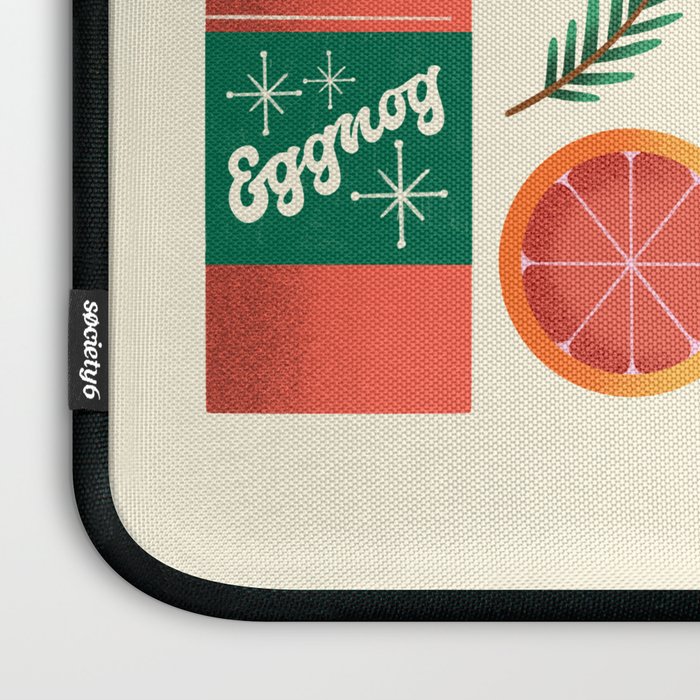 Egg Nog and Holiday Aromatic Foods Still Life Laptop Sleeve Gallery Image 3