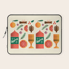 Egg Nog and Holiday Aromatic Foods Still Life Laptop Sleeve Gallery Image 1