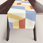 Cuboid Geometric Abstract Shapes Pattern XXIX Table Runner Gallery Image 1