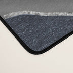 Navy Blue Black Marble Agate Silver Glitter Glam #1 (Faux Glitter) #decor #art #society6 Desk Mat Gallery Image 4