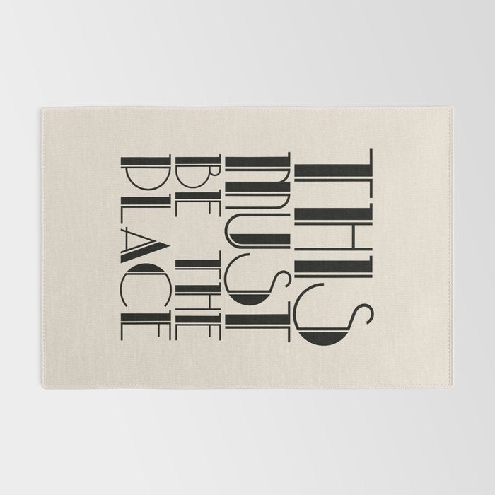 This Must Be The Place (Beige) Rug Gallery Image 2