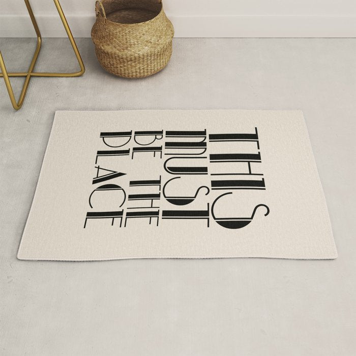 This Must Be The Place (Beige) Rug Gallery Image 1