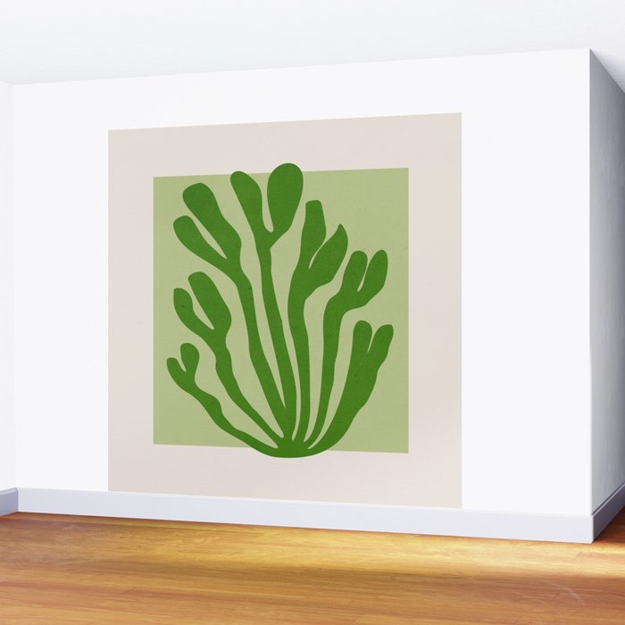 La Palma & Sage: Matisse Paper Leaf Cutouts 03 Wall Mural Gallery Image 2