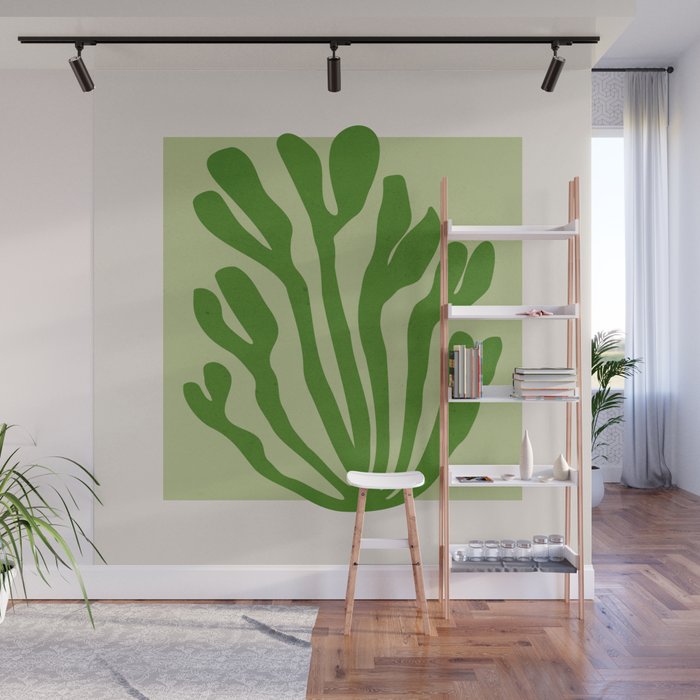 La Palma & Sage: Matisse Paper Leaf Cutouts 03 Wall Mural Gallery Image 1