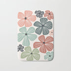 Frangipani flowers - earthy Bath Mat Gallery Image 1