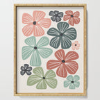 Frangipani flowers - earthy Serving Tray Gallery Image 1