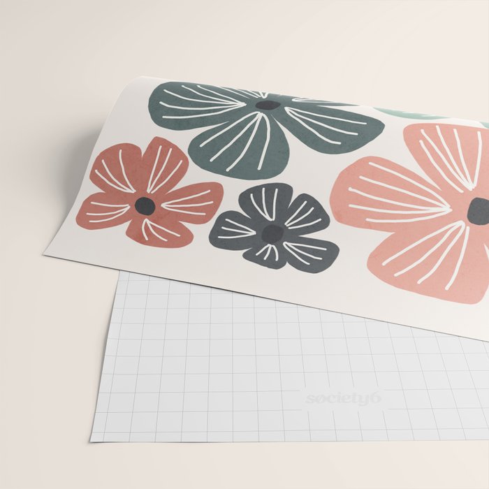 Frangipani flowers - earthy Wrapping Paper Gallery Image 2