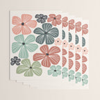 Frangipani flowers - earthy Wrapping Paper Gallery Image 3
