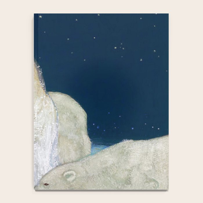 The Bride and the Polar Bears, The Ice Maiden fairy tale portrait painting by Edmund Dulac   Notebook Gallery Image 4