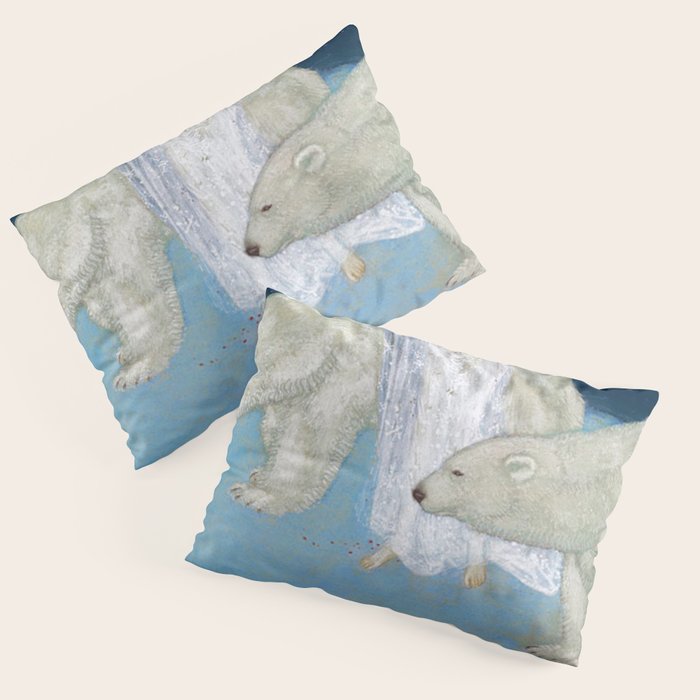 The Bride and the Polar Bears, The Ice Maiden fairy tale portrait painting by Edmund Dulac   Pillow Sham Gallery Image 3