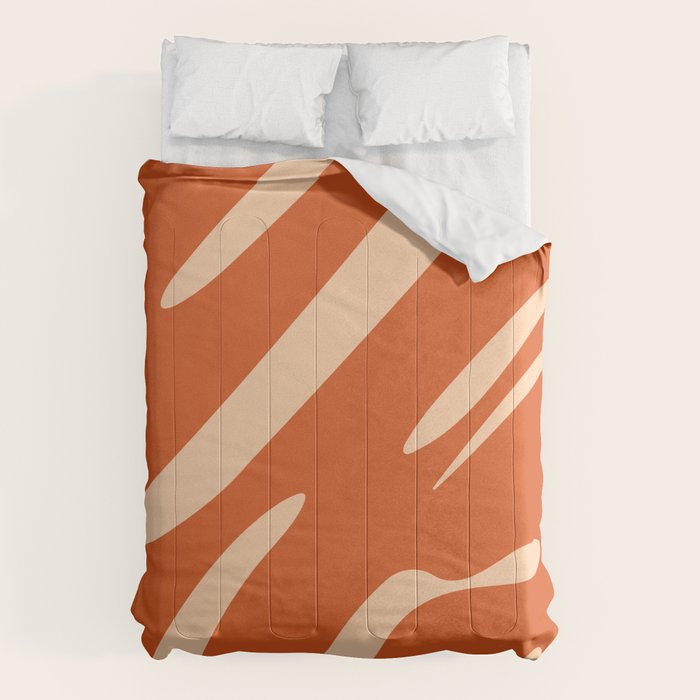 Abstract Composition in Orange & Peach Comforter Gallery Image 6