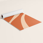 Abstract Composition in Orange & Peach Yoga Mat Gallery Image 2