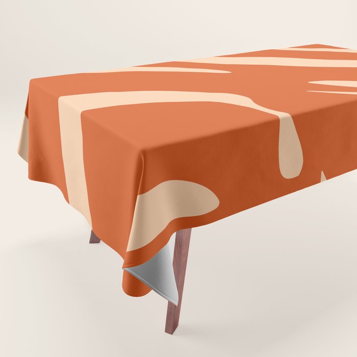 Abstract Composition in Orange & Peach Tablecloth Gallery Image 1