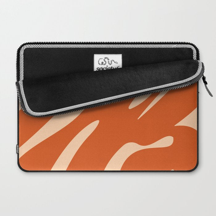 Abstract Composition in Orange & Peach Laptop Sleeve Gallery Image 2