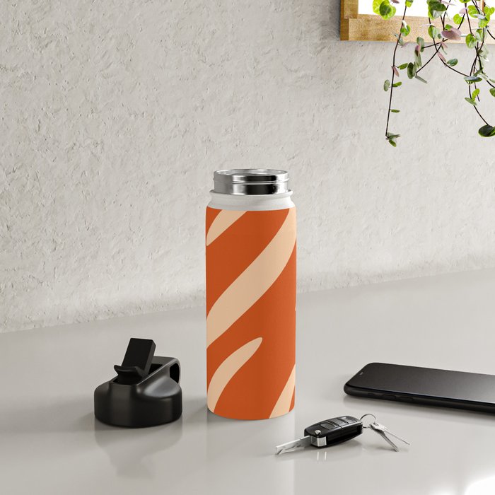 Abstract Composition in Orange & Peach Water Bottle Gallery Image 4
