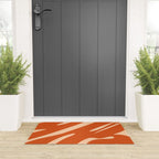Abstract Composition in Orange & Peach Welcome Mat Gallery Image 3