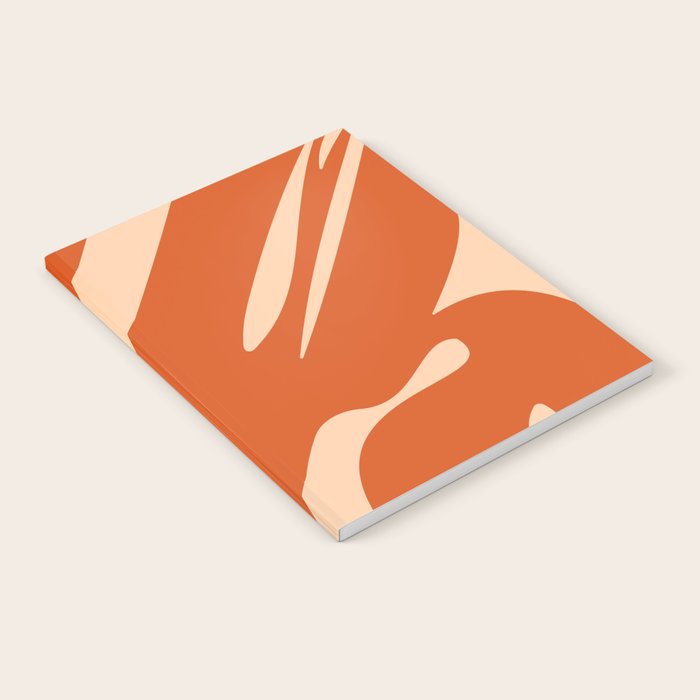 Abstract Composition in Orange & Peach Notebook Gallery Image 1