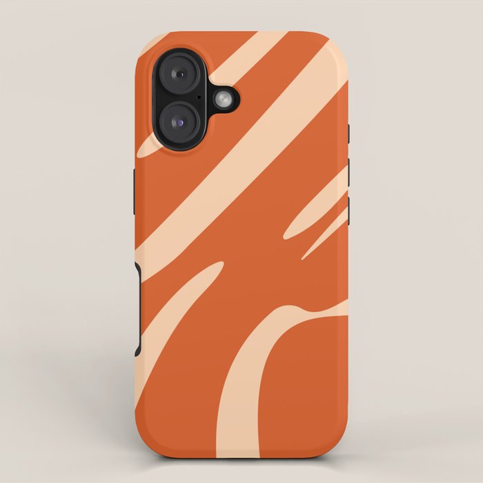Abstract Composition in Orange & Peach iPhone Case Gallery Image 1