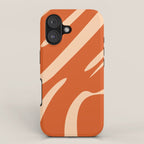 Abstract Composition in Orange & Peach iPhone Case Gallery Image 1