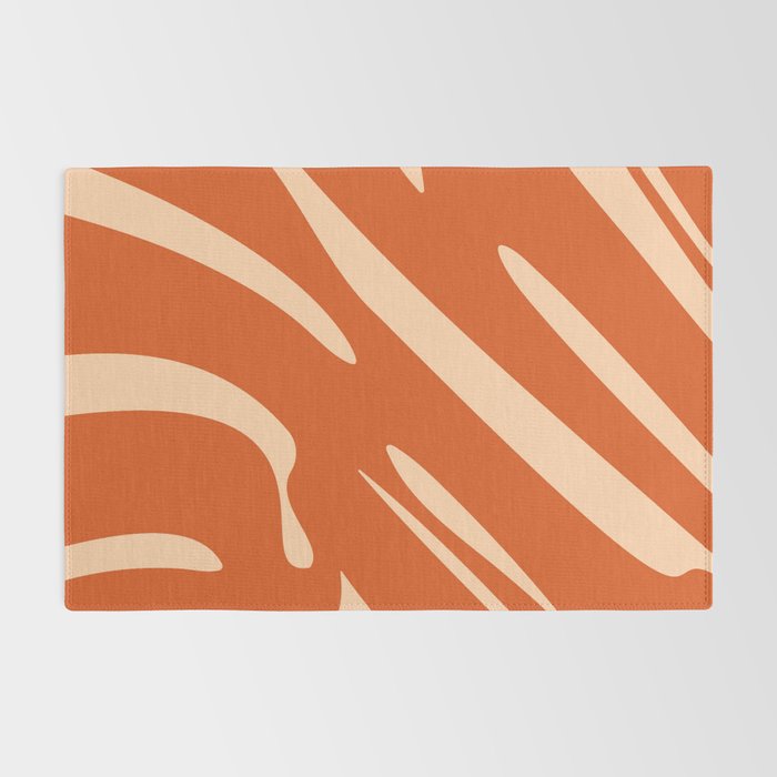 Abstract Composition in Orange & Peach Rug Gallery Image 2