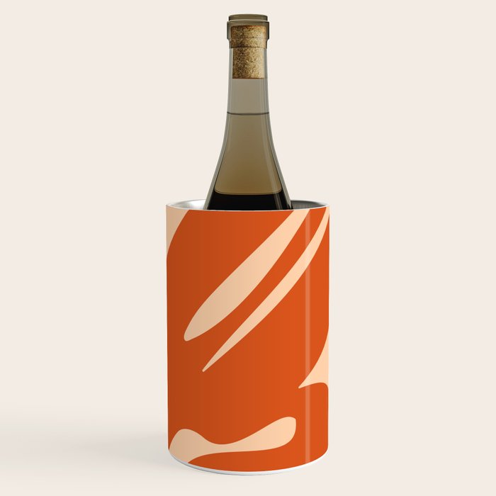 Abstract Composition in Orange & Peach Wine Chiller Gallery Image 3