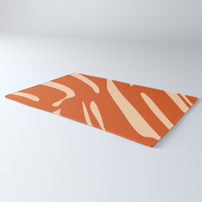Abstract Composition in Orange & Peach Rug Gallery Image 3