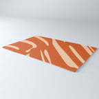 Abstract Composition in Orange & Peach Rug Gallery Image 3