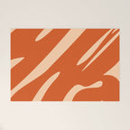 Abstract Composition in Orange & Peach Welcome Mat Gallery Image 1