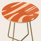 Abstract Composition in Orange & Peach Side Table Gallery Image 2