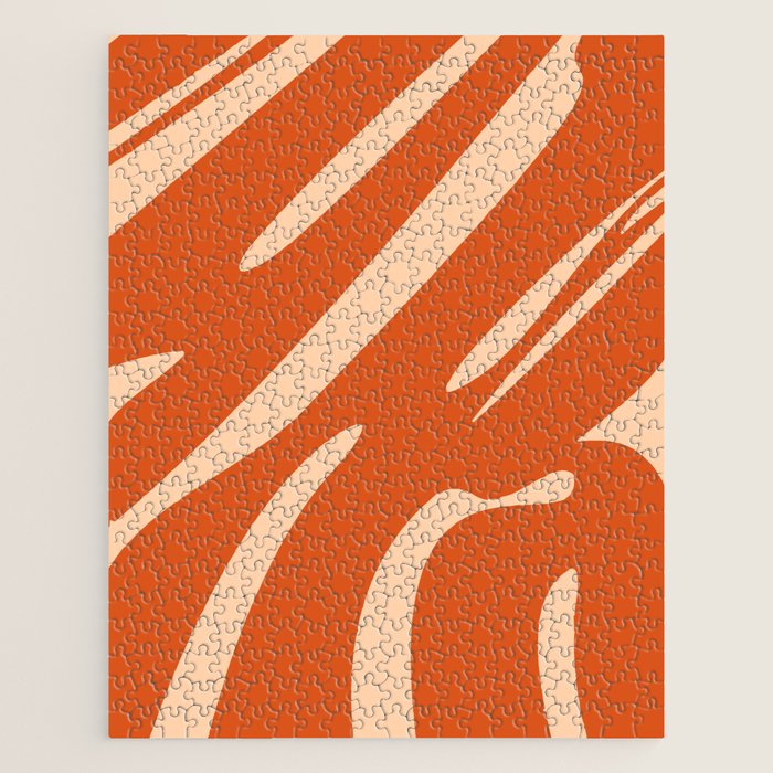 Abstract Composition in Orange & Peach Jigsaw Puzzle