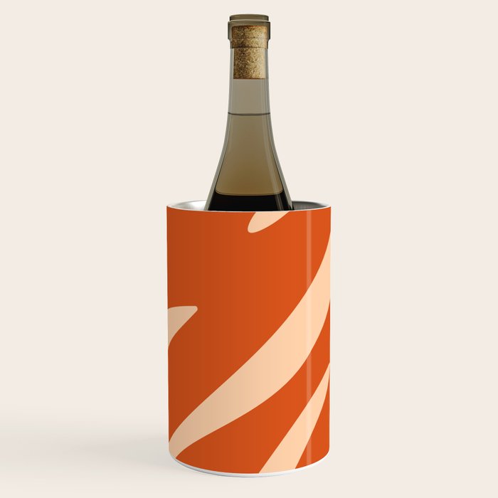Abstract Composition in Orange & Peach Wine Chiller Gallery Image 2