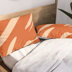 Abstract Composition in Orange & Peach Pillow Sham Gallery Image 2