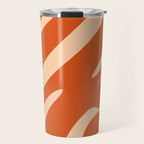 Abstract Composition in Orange & Peach Travel Mug Gallery Image 1