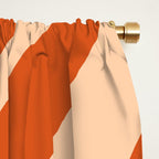 Abstract Composition in Orange & Peach Window Curtain Gallery Image 2