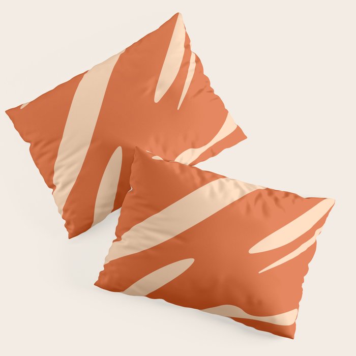 Abstract Composition in Orange & Peach Pillow Sham Gallery Image 1
