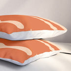 Abstract Composition in Orange & Peach Pillow Sham Gallery Image 3