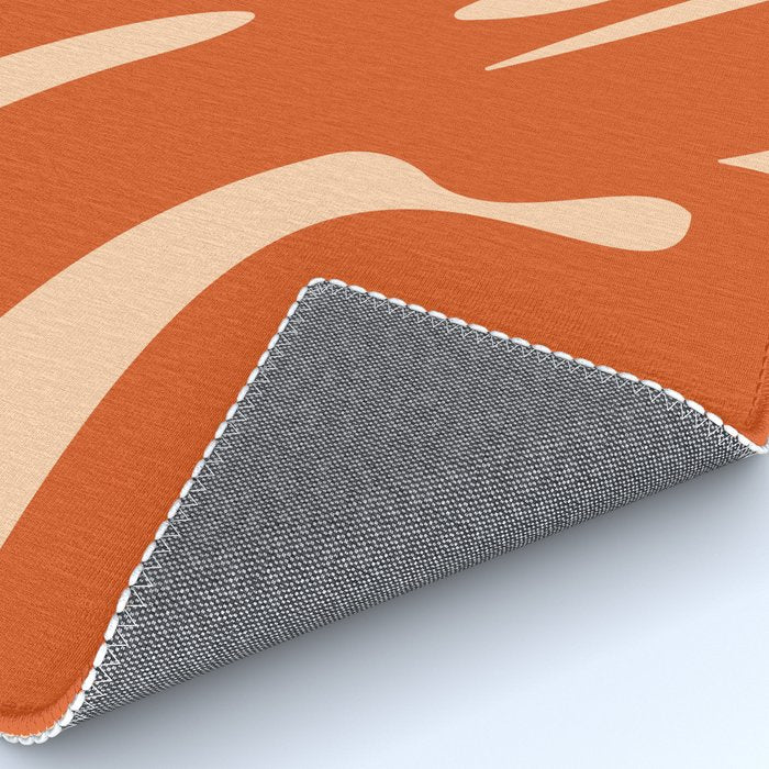 Abstract Composition in Orange & Peach Rug Gallery Image 4