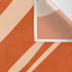 Abstract Composition in Orange & Peach Wall Tapestry Gallery Image 3