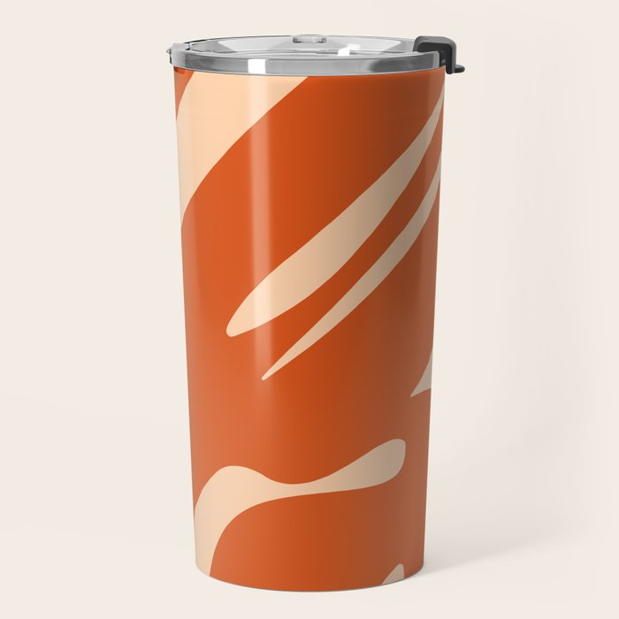 Abstract Composition in Orange & Peach Travel Mug Gallery Image 2