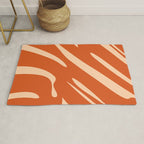 Abstract Composition in Orange & Peach Rug Gallery Image 1