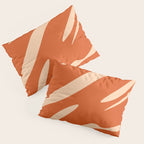 Abstract Composition in Orange & Peach Pillow Sham Gallery Image 3