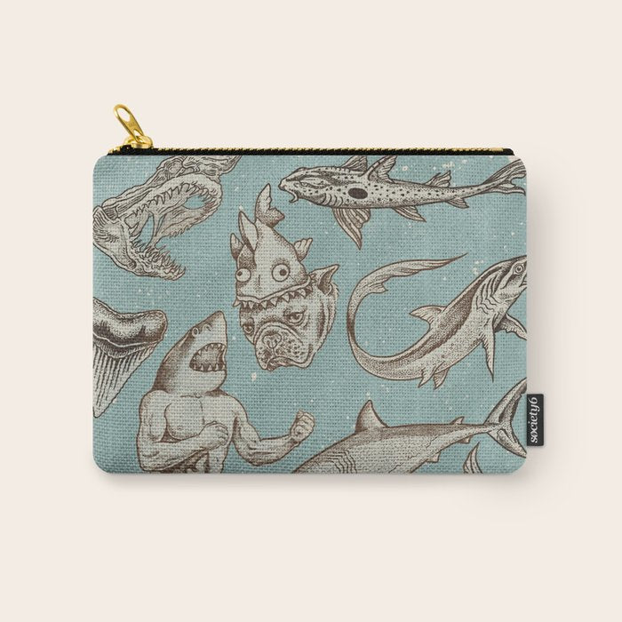 Shark Week Tattoo Flash 2023 Carry All Pouch Gallery Image 1
