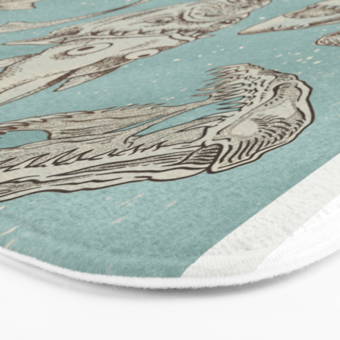 Shark Week Tattoo Flash 2023 Bath Mat Gallery Image 3