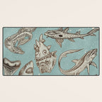 Shark Week Tattoo Flash 2023 Desk Mat Gallery Image 3